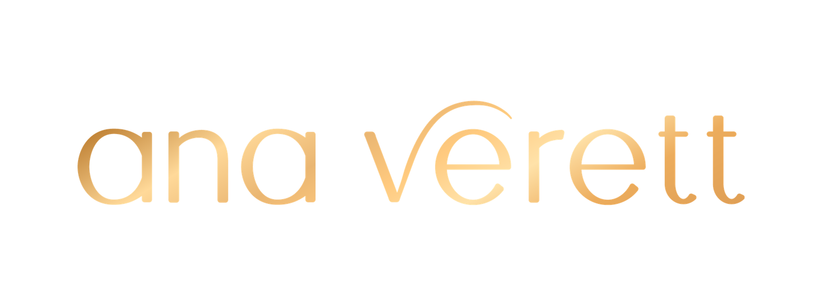 Ana Verett Logo Dorado